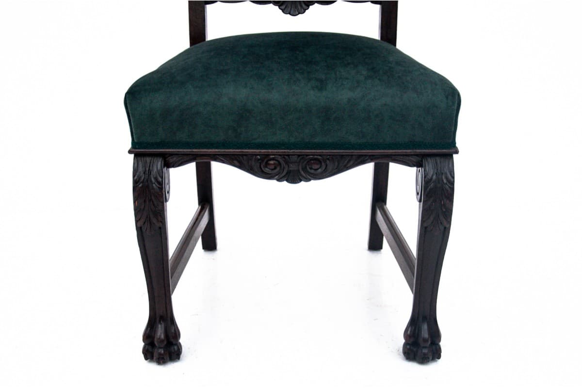 Oak Chairs with Lion's Paw Feet, Western Europe, 1920s - 50045