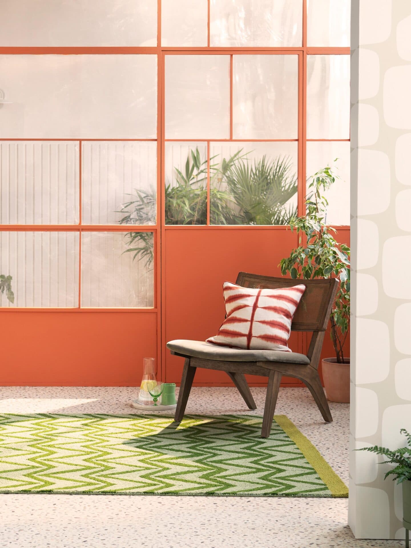 Dywan Dhurrie green 200x280 cm, zielony, Scion Living - 57158