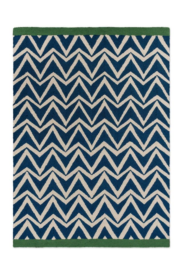 Dywan Dhurrie blue 250x350 cm, niebieski, zielony, Scion Living - WYMIARY