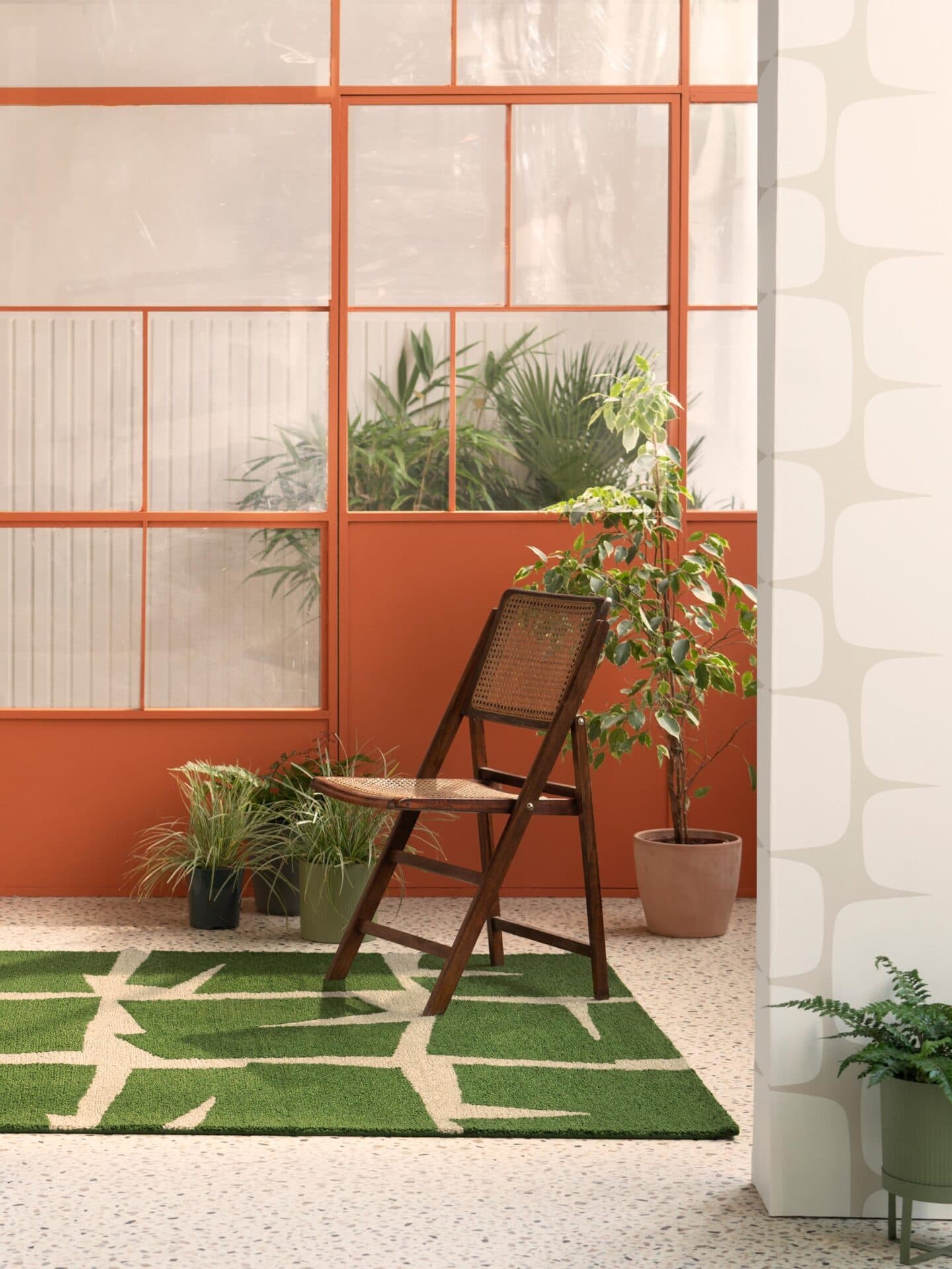 Dywan Moqui Green 200x280 cm, zielony, beżowy, Scion Living - 57097