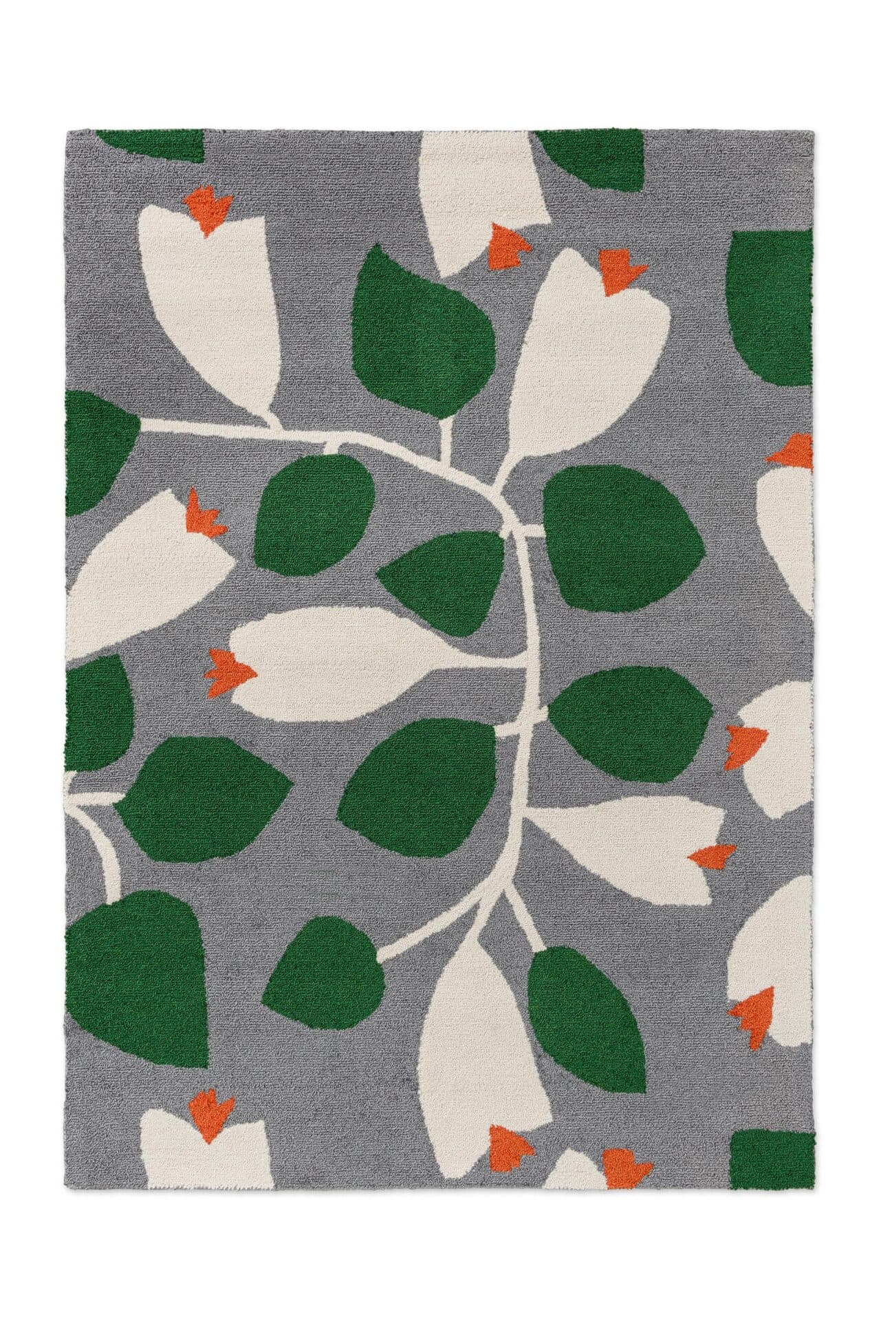 Dywan Rosehip Blue 140x200, szary, zielony, Scion Living