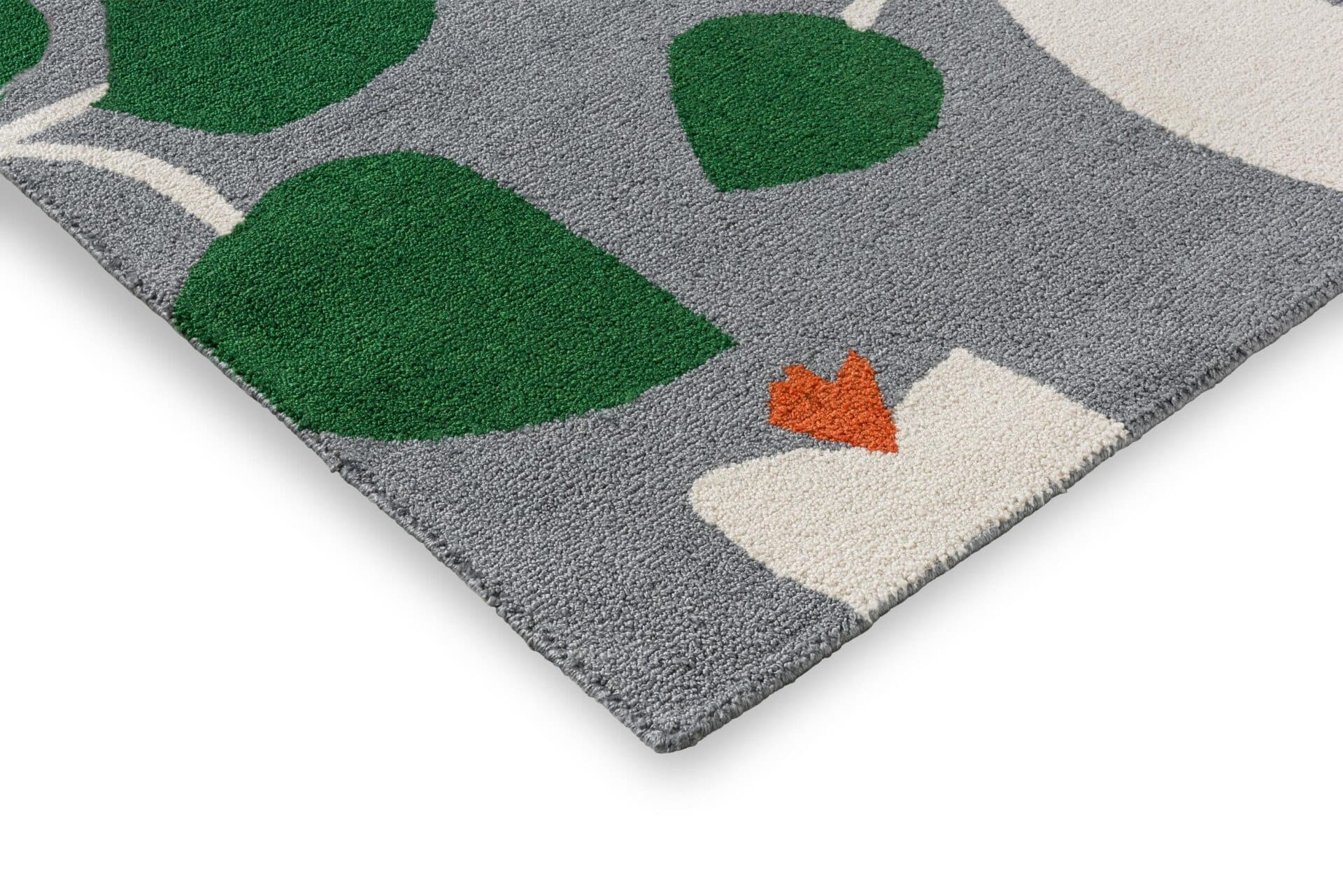 Dywan Rosehip Blue 200x280 cm szary, zielony, Scion Living - 57017