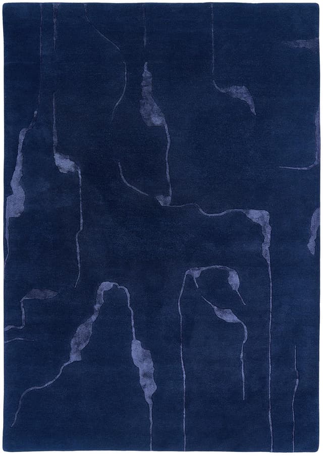 Dywan Shapes Canyon Blue 160x230 cm, niebieski, wełna, wiskoza, Carpets & More - WYMIARY