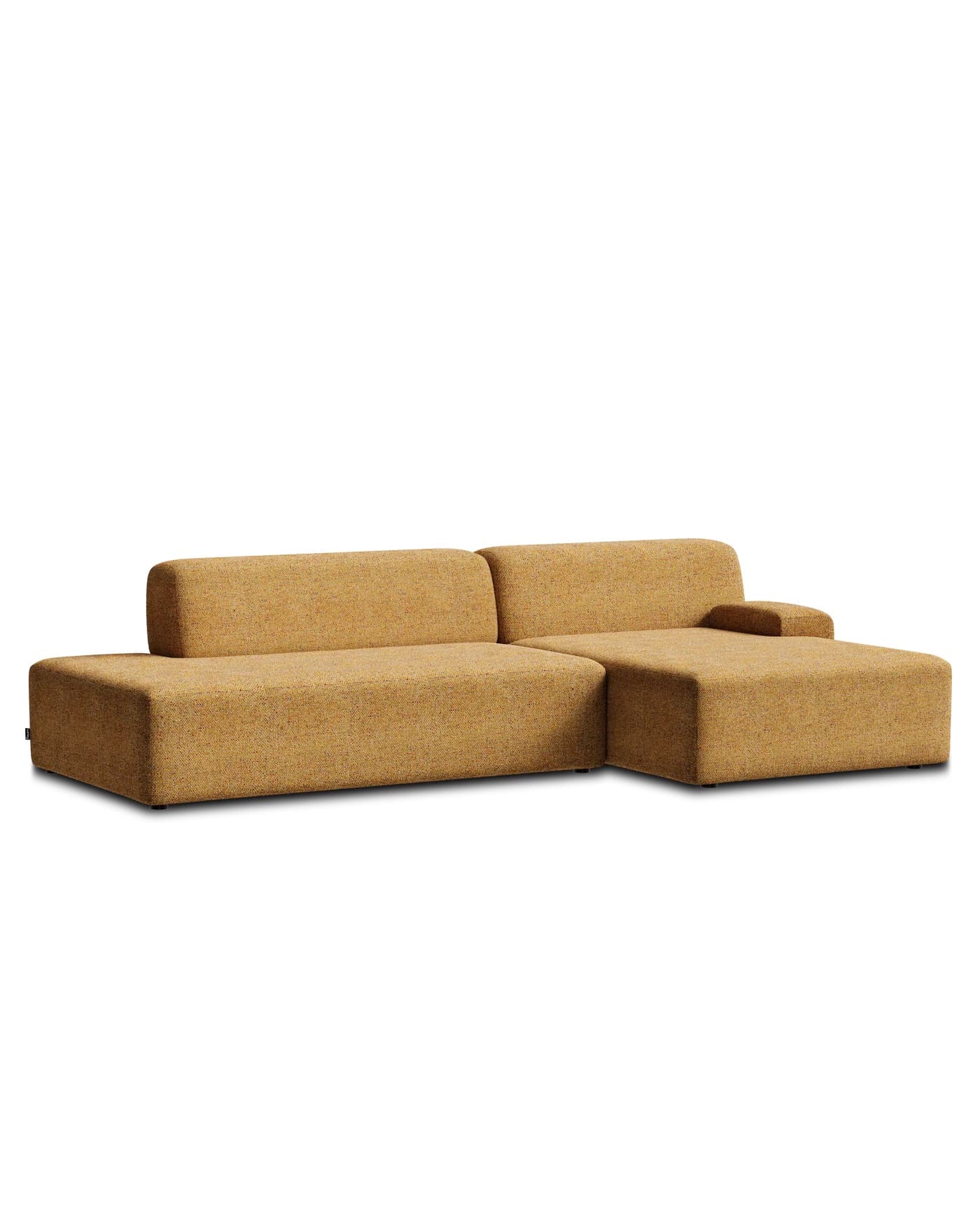 Sofa modułowa Umi narożna prawostronna 255 cm żółty, Feum - 57503