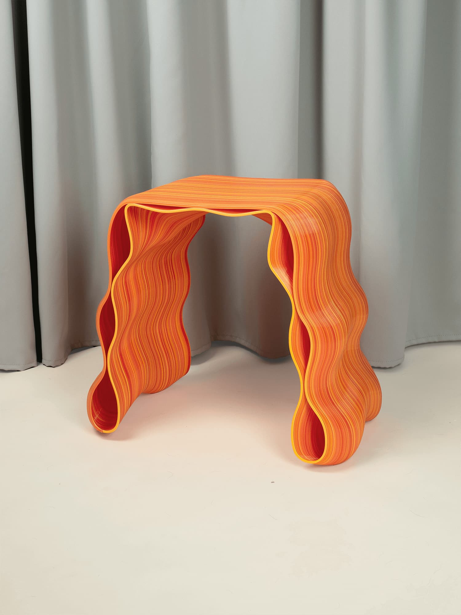 Stołek, STOUEK, pomarańczowy, proj. K. Luteracki, Bluba Studio - 58442