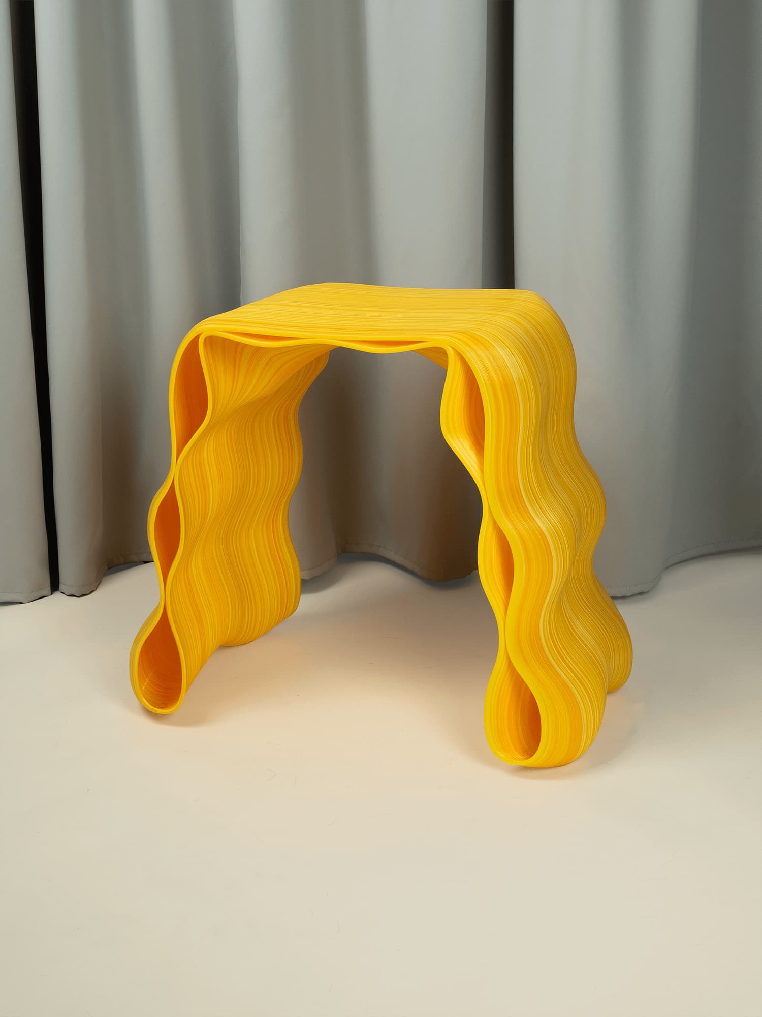 Stołek, STOUEK, żółty, proj. K. Luteracki, Bluba Studio - 58483