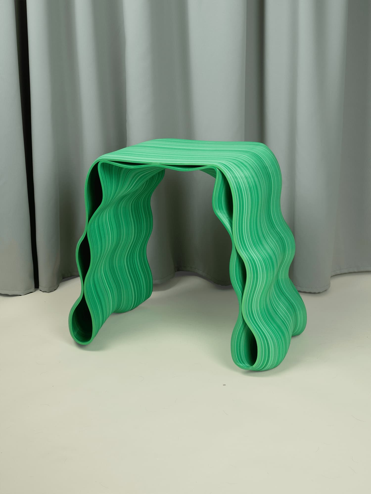 Stołek, STOUEK, zielony, proj. K. Luteracki, Bluba Studio - 58493