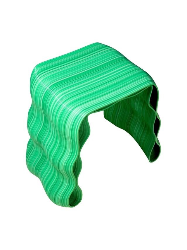 Stołek, STOUEK, zielony, proj. K. Luteracki, Bluba Studio - WYMIARY