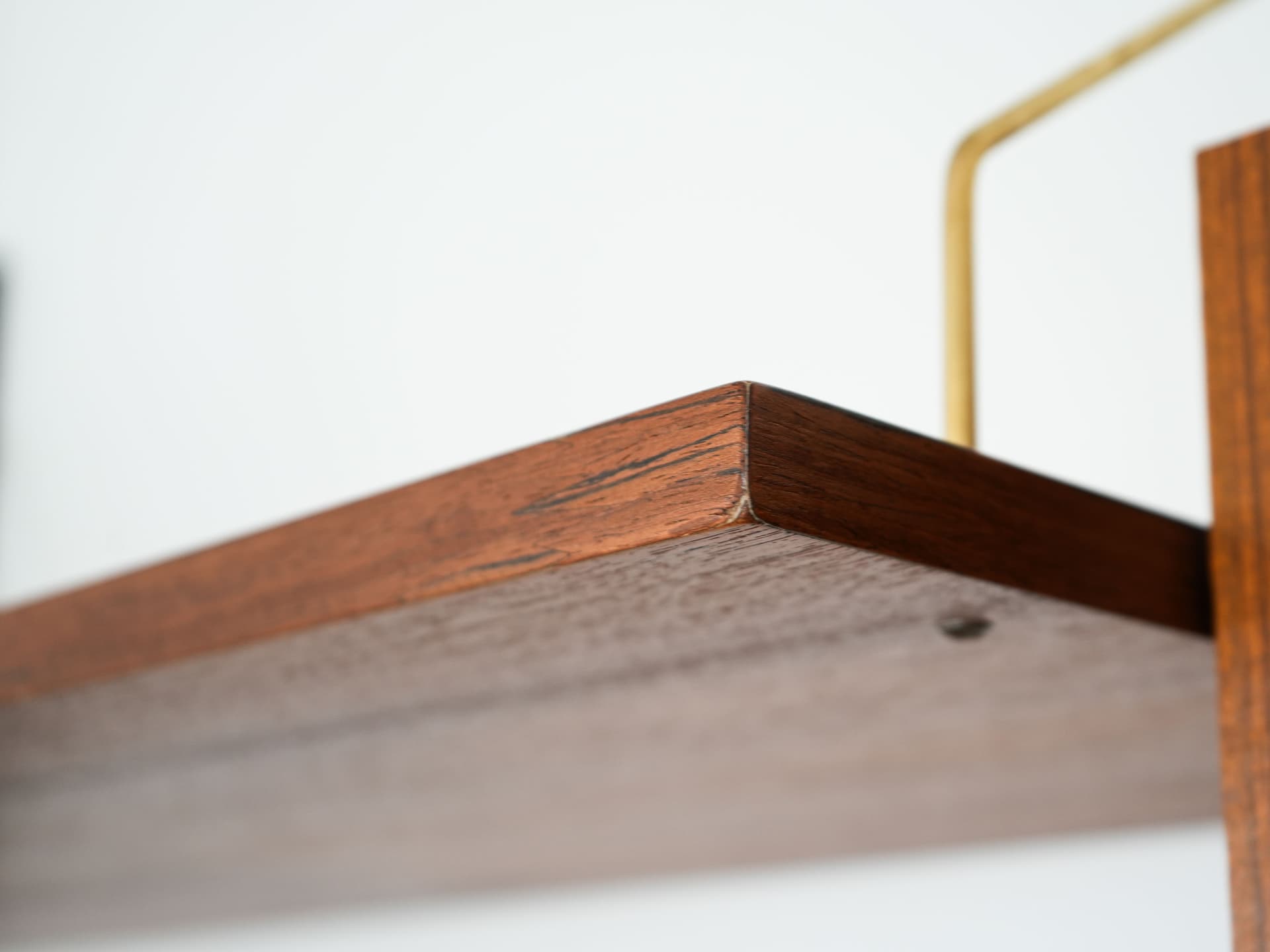 Wall System Shelving Unit, dark brown teak, Denmark, 1960s. - 58704