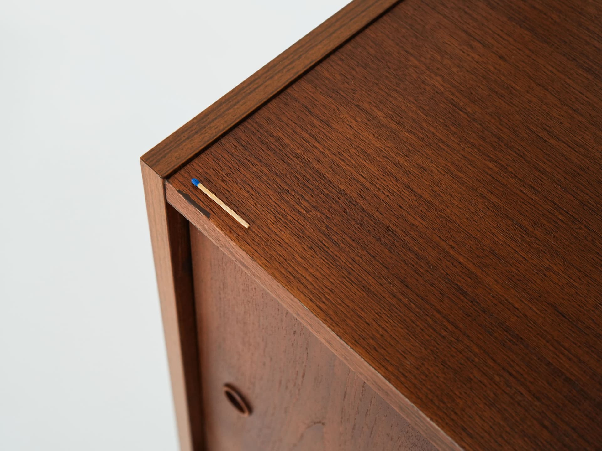 Wall System Shelving Unit, dark brown teak, Denmark, 1960s. - 58707