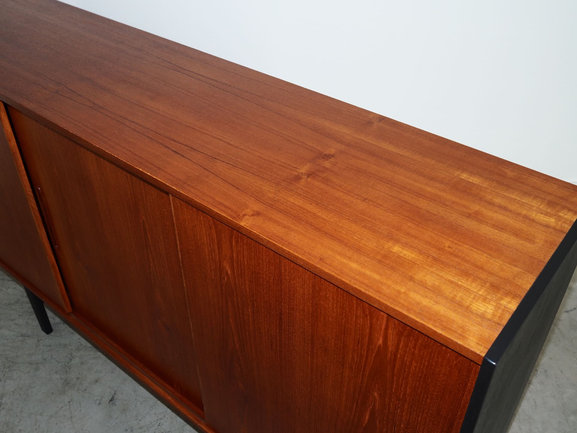 Highboard, light brown teak, Denmark, 1960s. - 58783