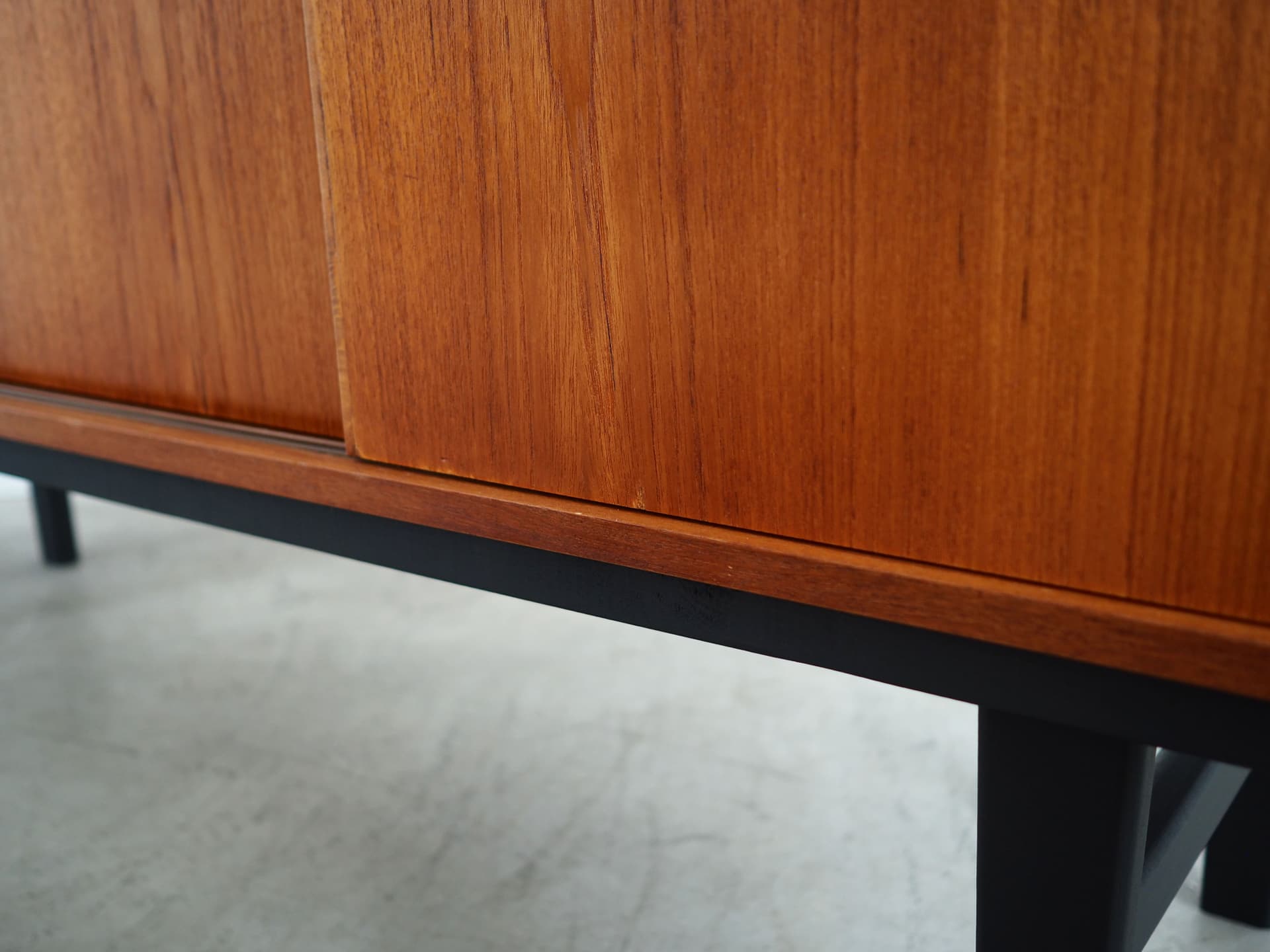 Highboard, light brown teak, Denmark, 1960s. - 58785