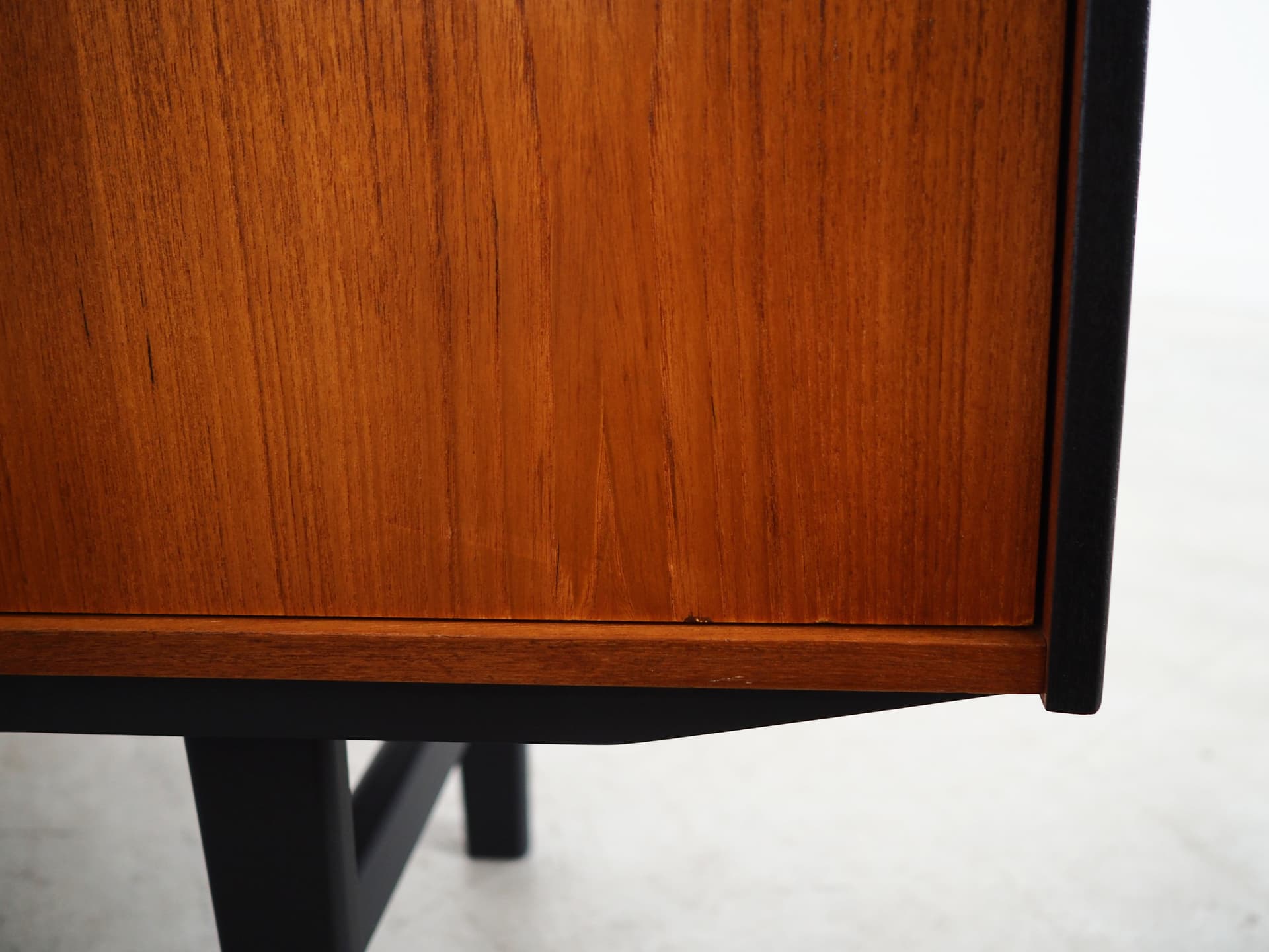 Highboard, light brown teak, Denmark, 1960s. - 58786