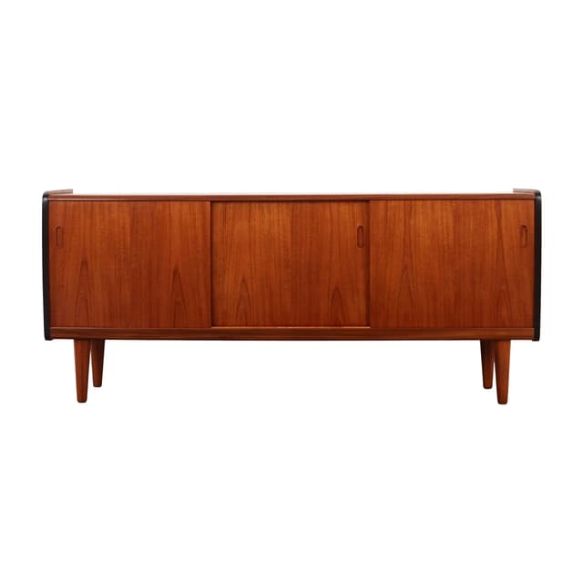 Sideboard, teak brązowy, Dania, lata 70. - WYMIARY
