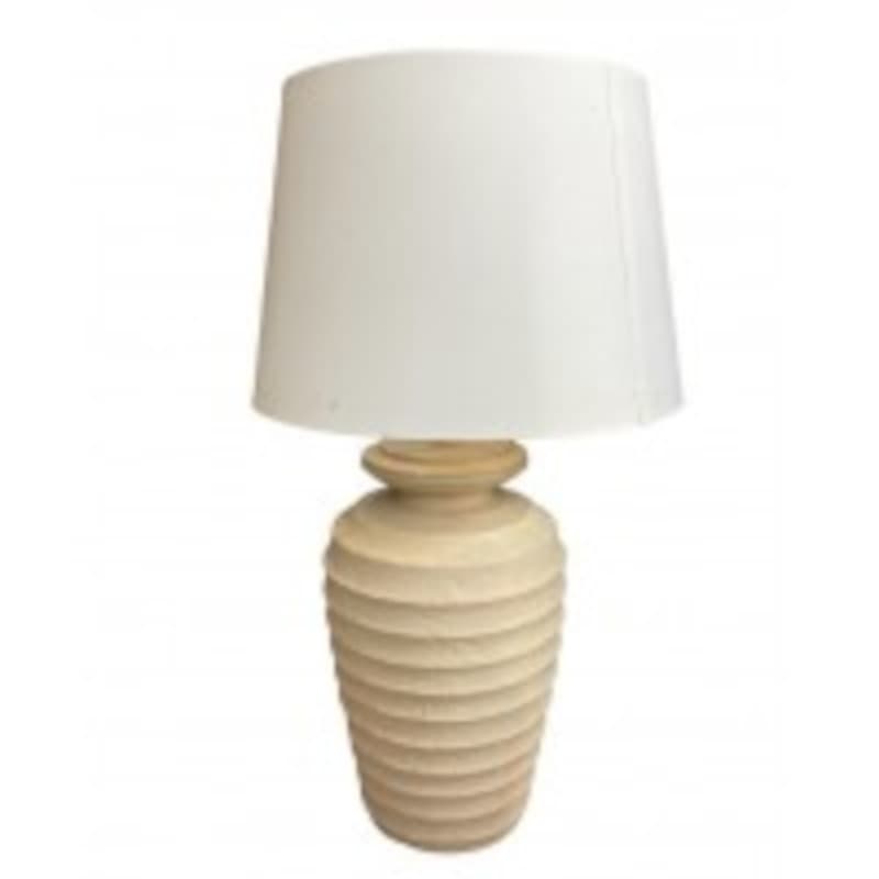 Table lamp, beige ceramic, 2000s.