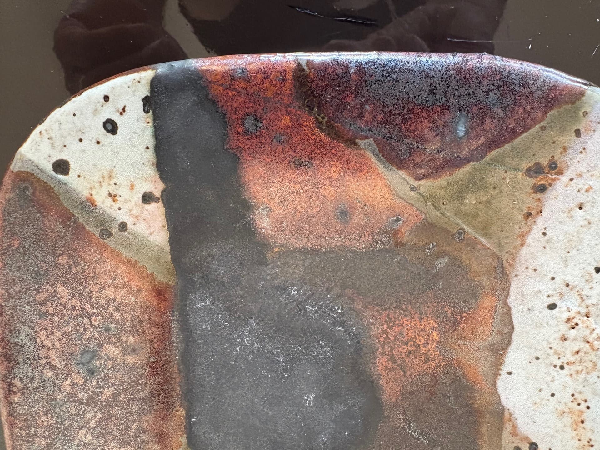 Decorative bowl, multicolor ceramics, by J. Pouchain, Atelier Dieulefit, France, 1960s. - 59202