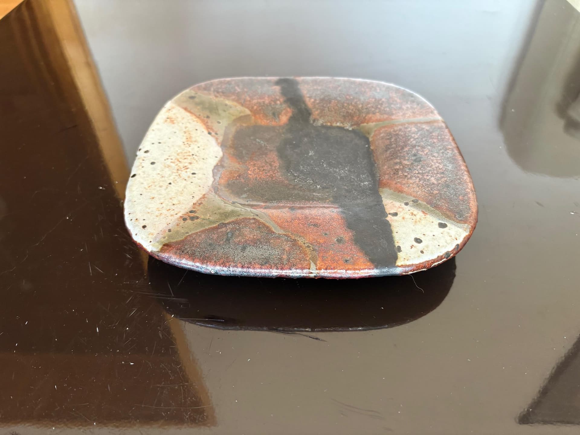 Decorative bowl, multicolor ceramics, by J. Pouchain, Atelier Dieulefit, France, 1960s. - 79667