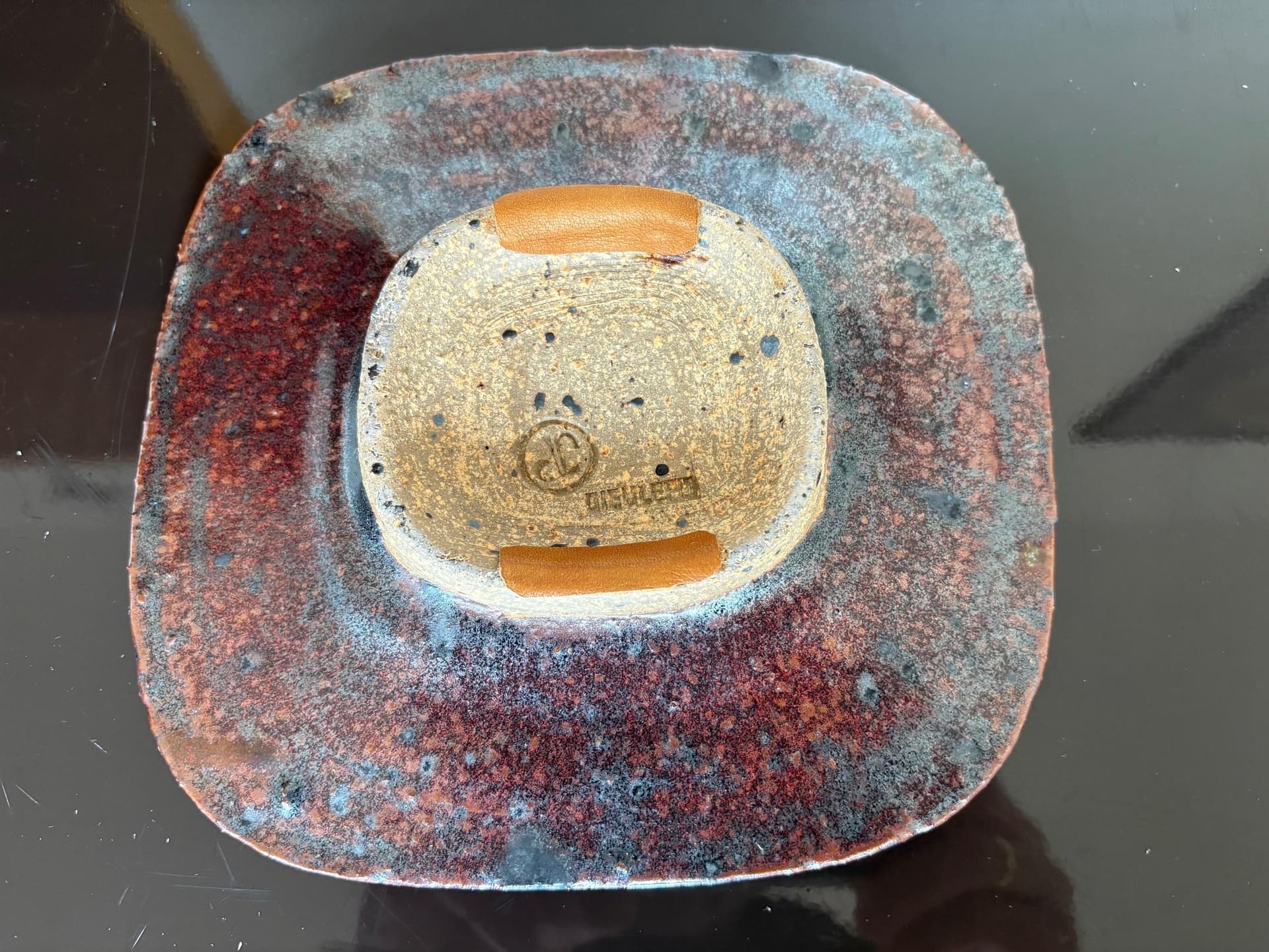 Decorative bowl, multicolor ceramics, by J. Pouchain, Atelier Dieulefit, France, 1960s. - 79669