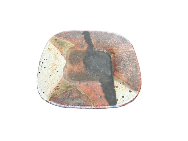 Decorative bowl, multicolor ceramics, by J. Pouchain, Atelier Dieulefit, France, 1960s. - DIMENSION