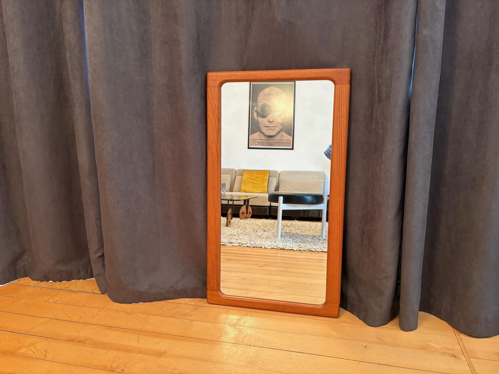 Wall mirror 248, multicolor, teak, Denmark, 1960s. - 79656