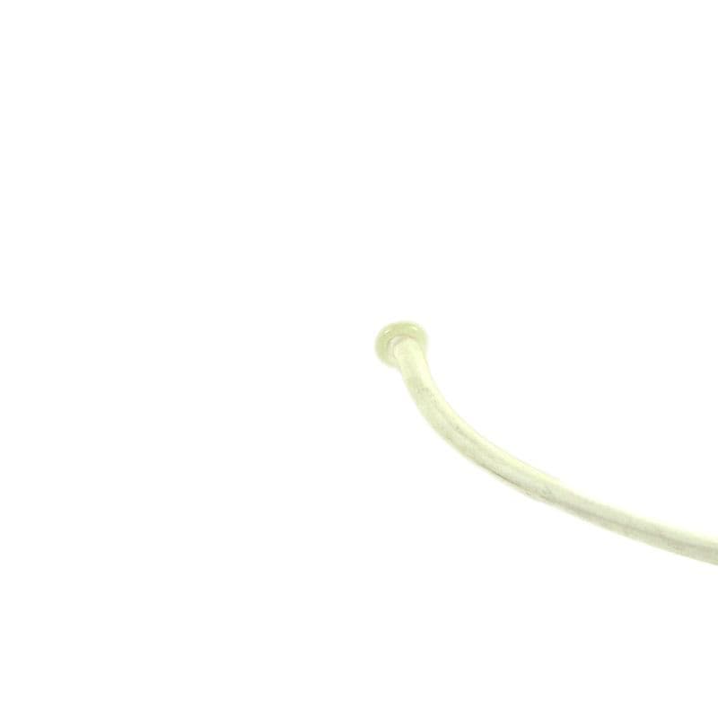 Ivory Satin Glass Table Lamp, Italy, 1980s - 5296