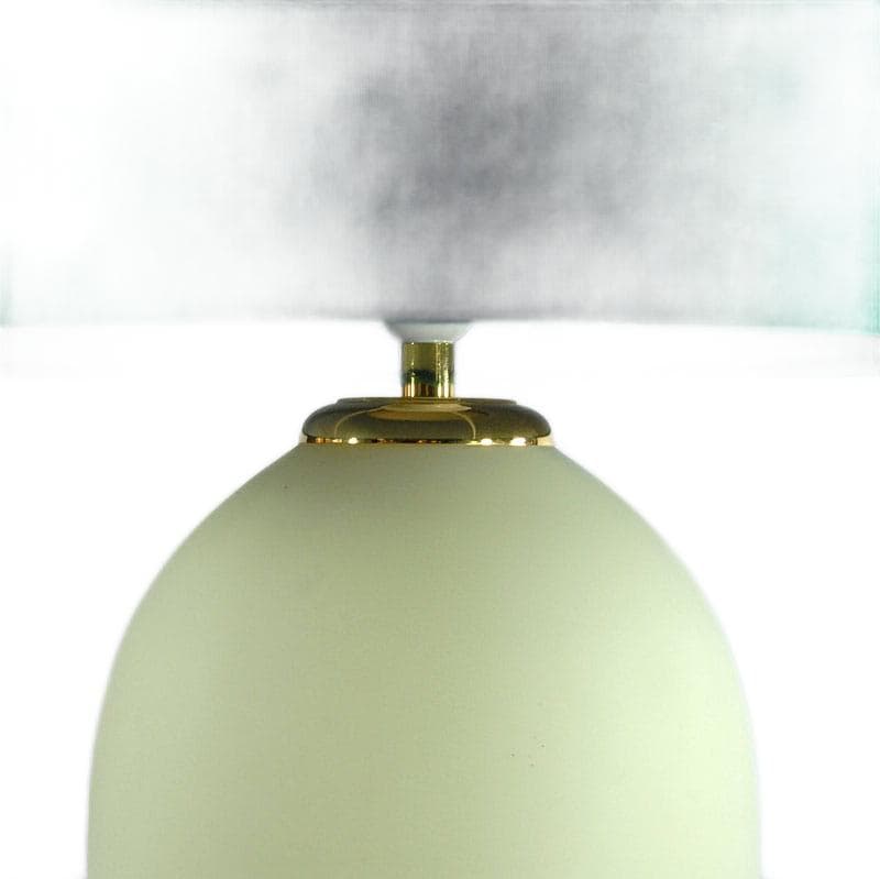 Ivory Satin Glass Table Lamp, Italy, 1980s - 5292