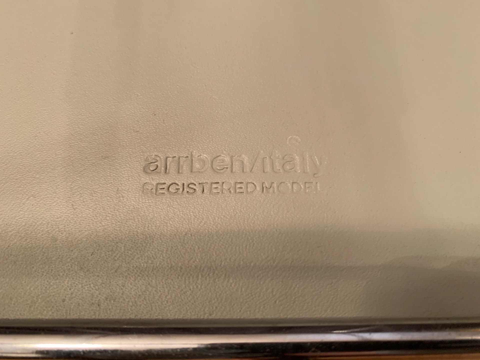 Zestaw czterech krzeseł Sultana, skóra naturalna granatowa, buk, stal chromowana, Arrben, Włochy, lata 70. - 59257