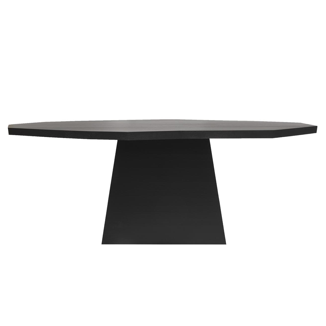 Table 160/180x90/100x76 cm black oak, no designer info, no brand