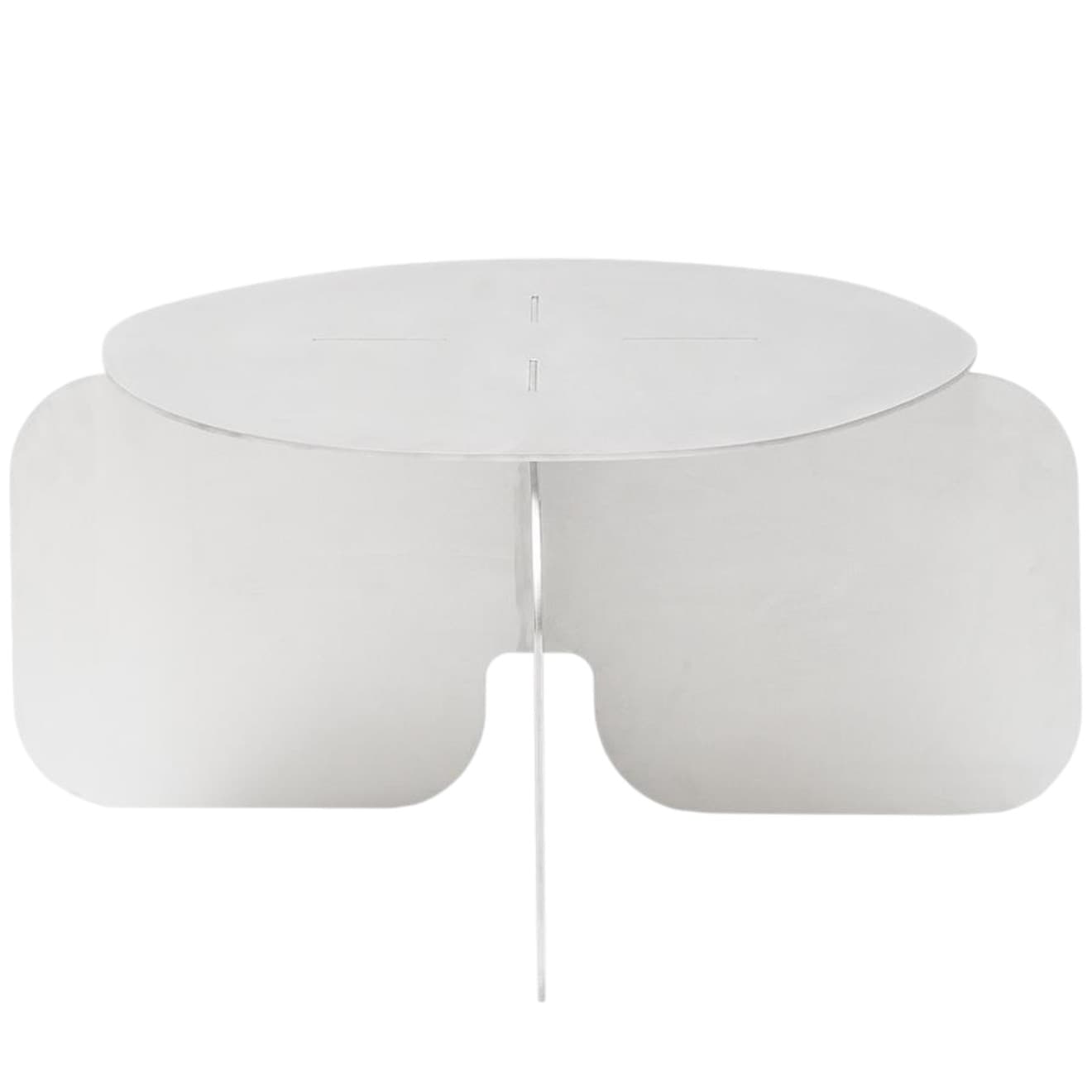 Stolik kawowy surowe aluminium Object105, NG Design