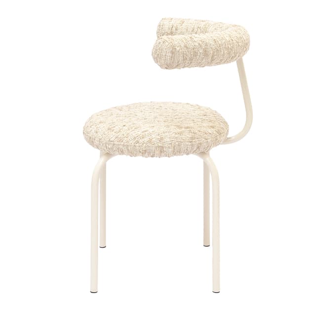 Krzesło stalowe z tapicerką bouclé Object114, NG Design - WYMIARY