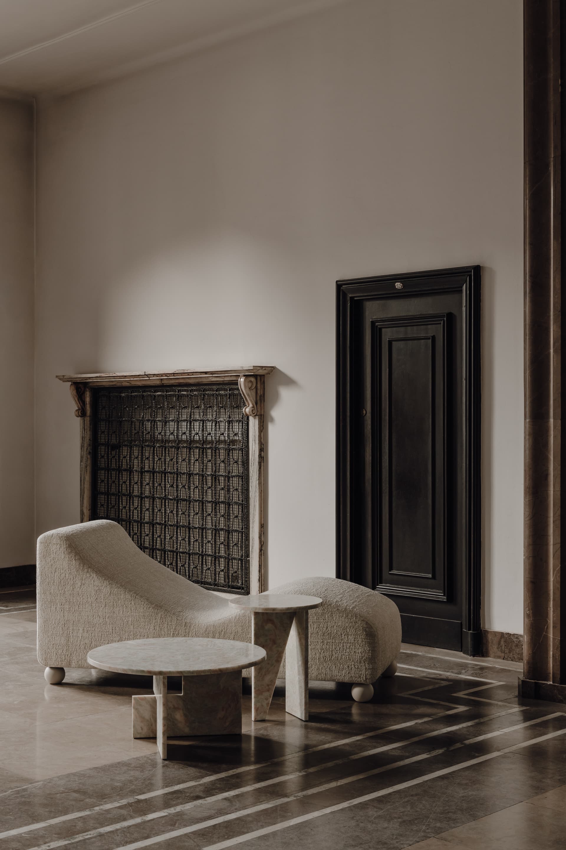 Szezlong tkanina Rustic kremowy Object099, NG Design - 62196