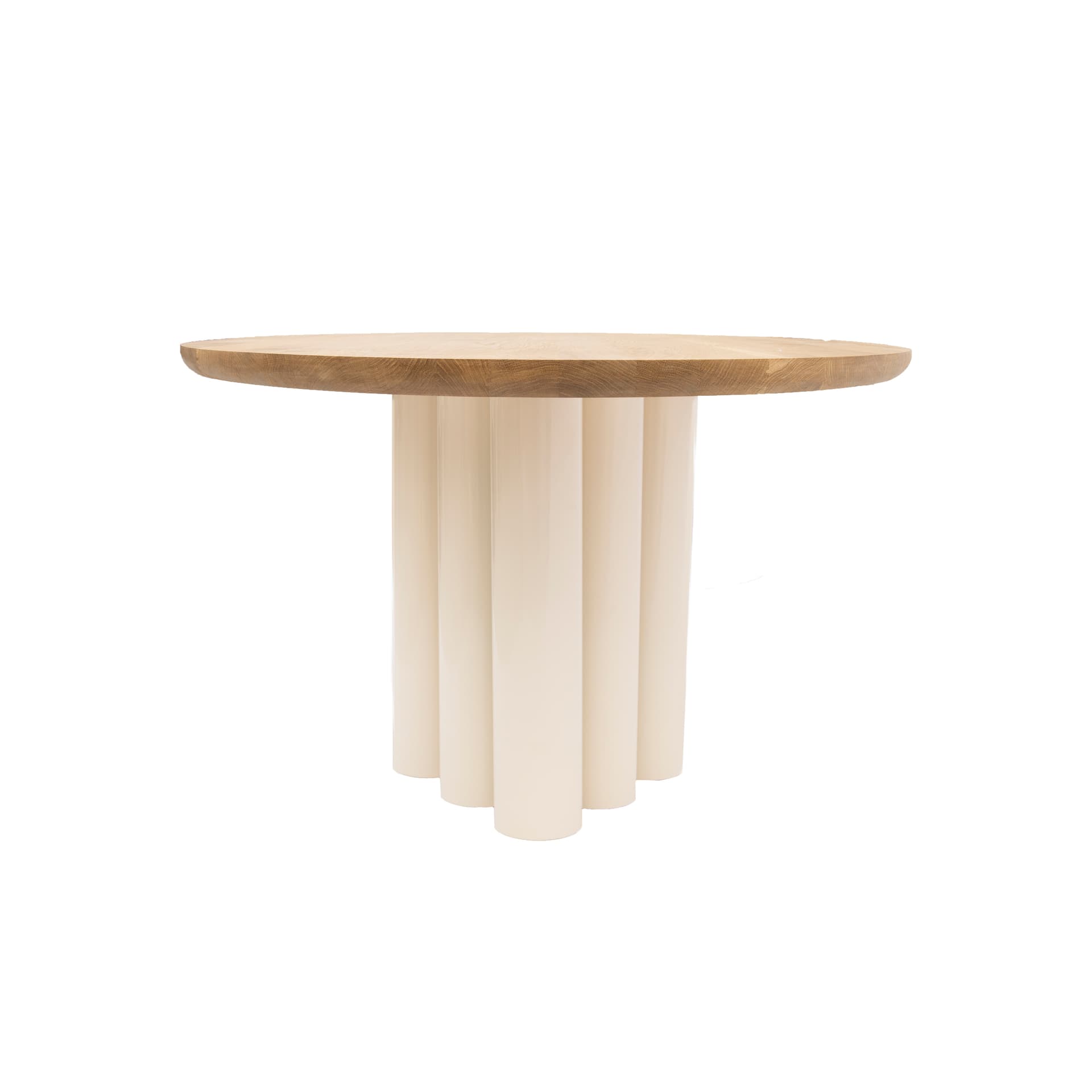Oval table 170x90x76 cm natural oak, ecru, NG Design - 61198