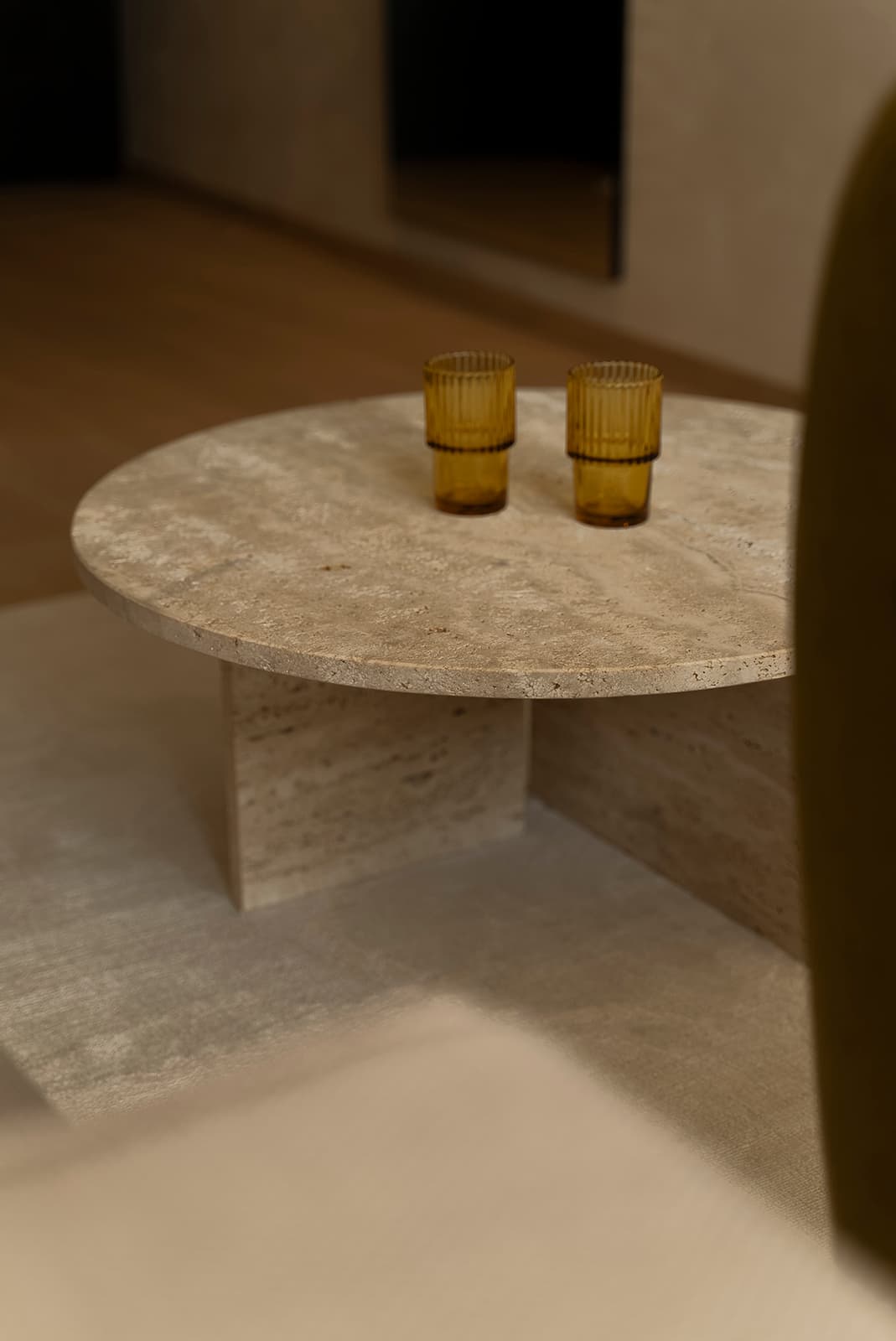 Stolik kawowy z trawertynu Object068, NG Design - 61638