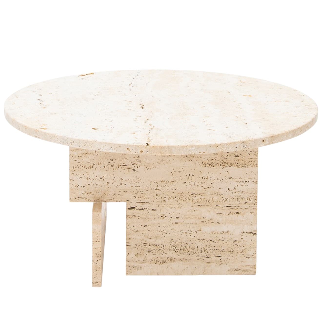 Stolik kawowy z trawertynu Object068, NG Design