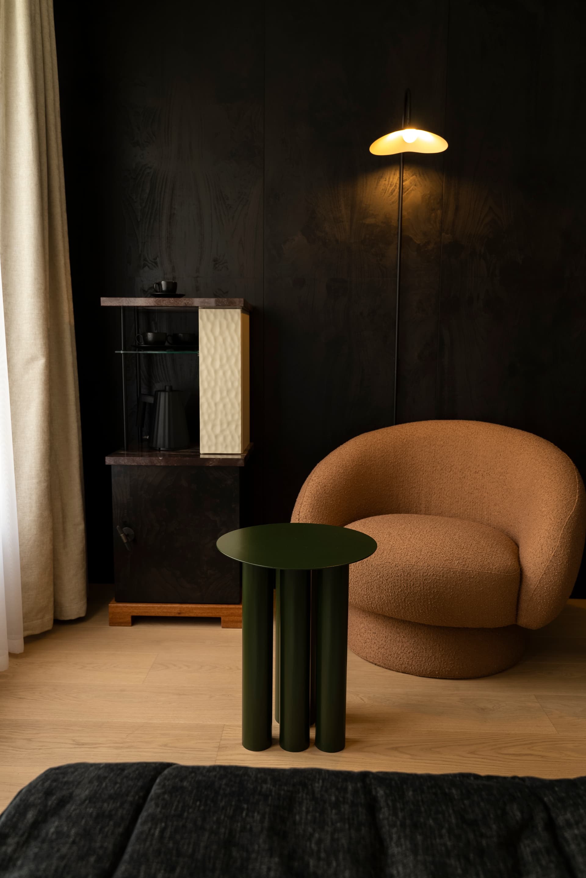 Stalowy stolik butelkowozielony Object063, NG Design - 61293