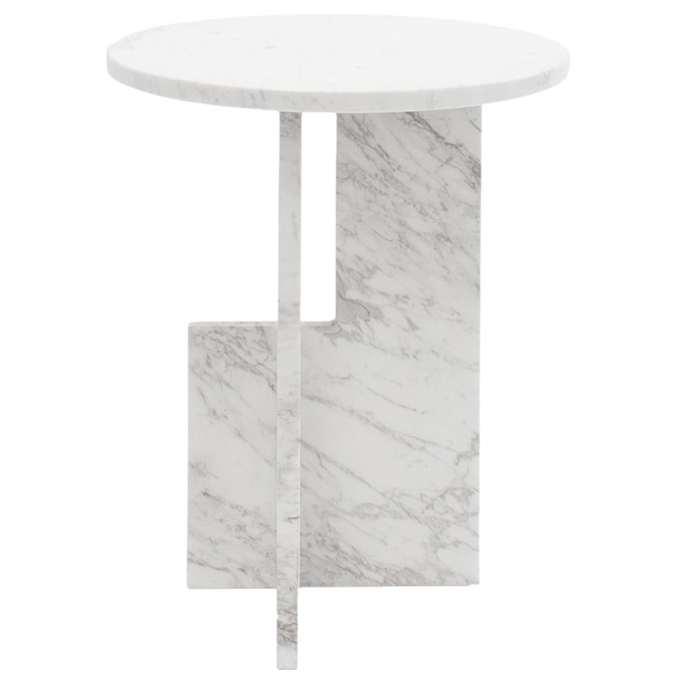 Stolik z marmuru Volakas biały Object065, NG Design