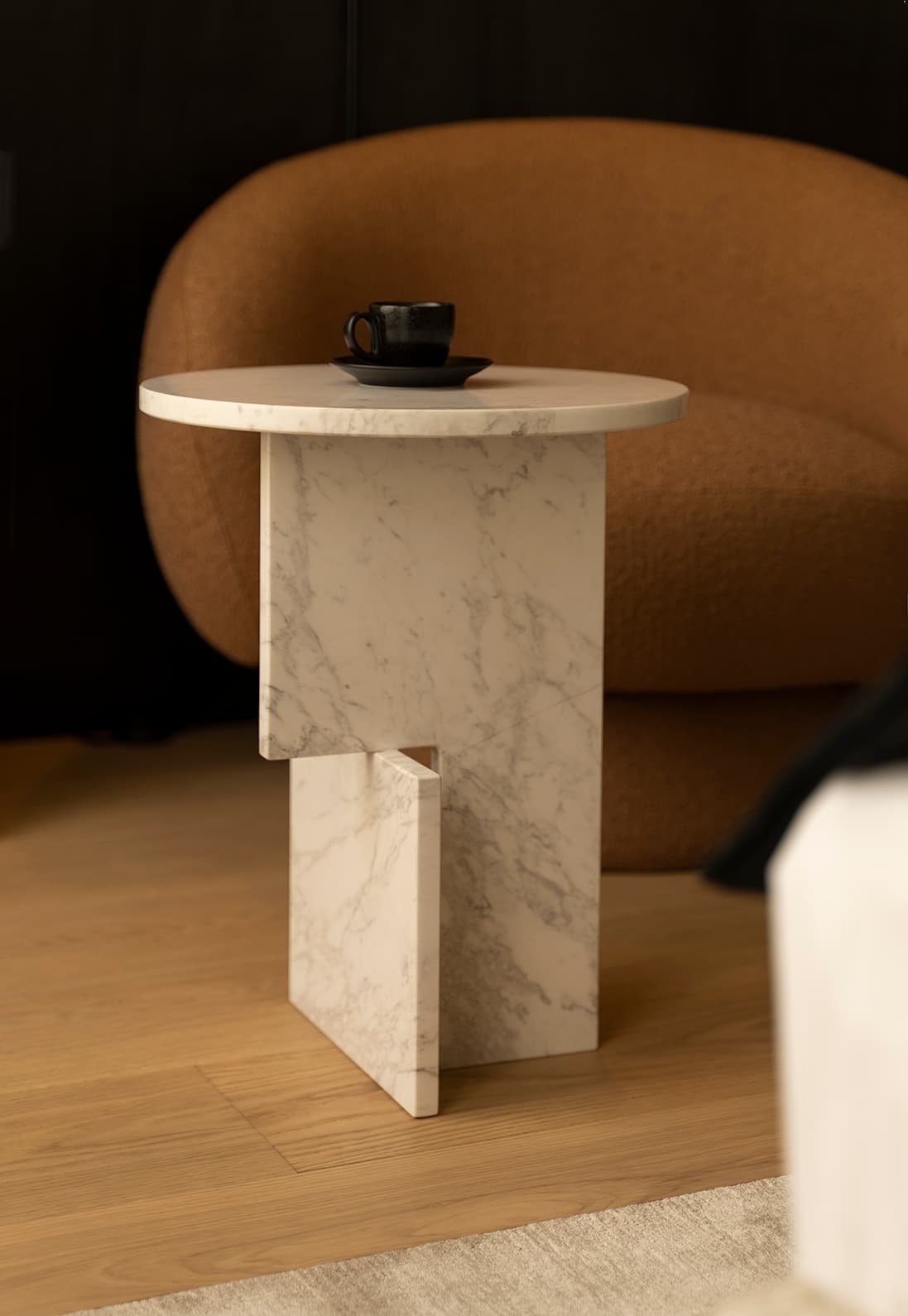 Stolik z marmuru Volakas biały Object065, NG Design - 62362