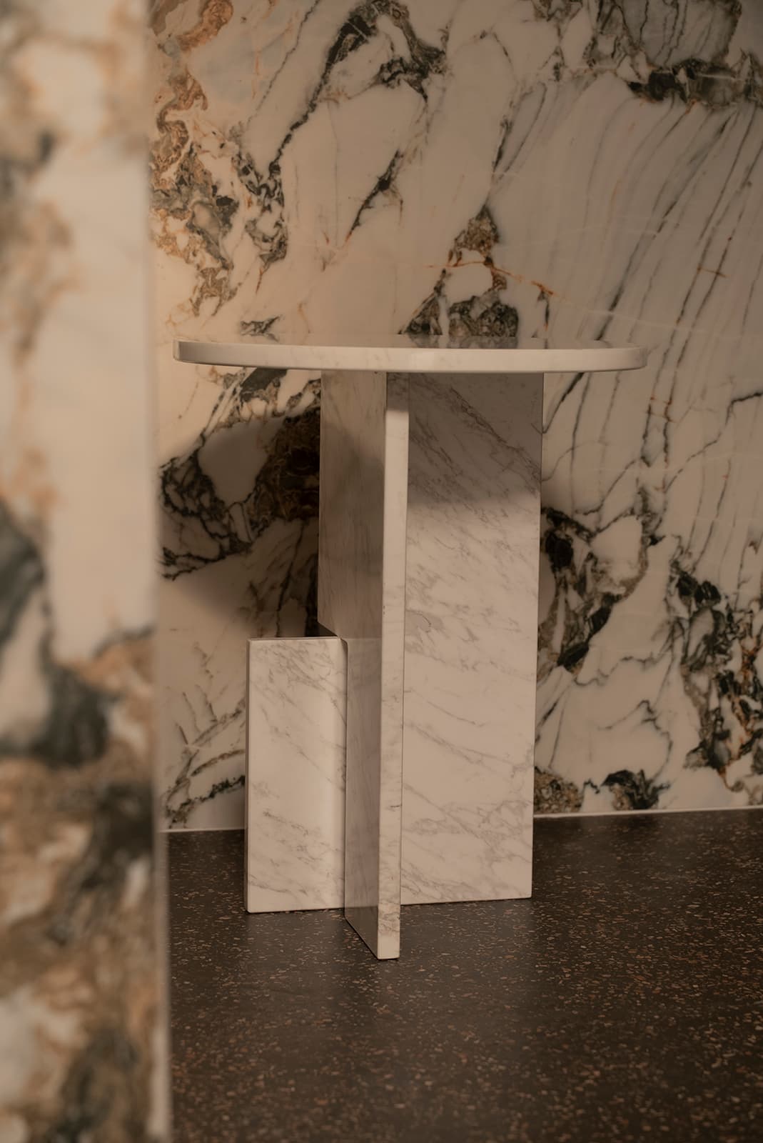 Stolik z marmuru Volakas biały Object065, NG Design - 62366