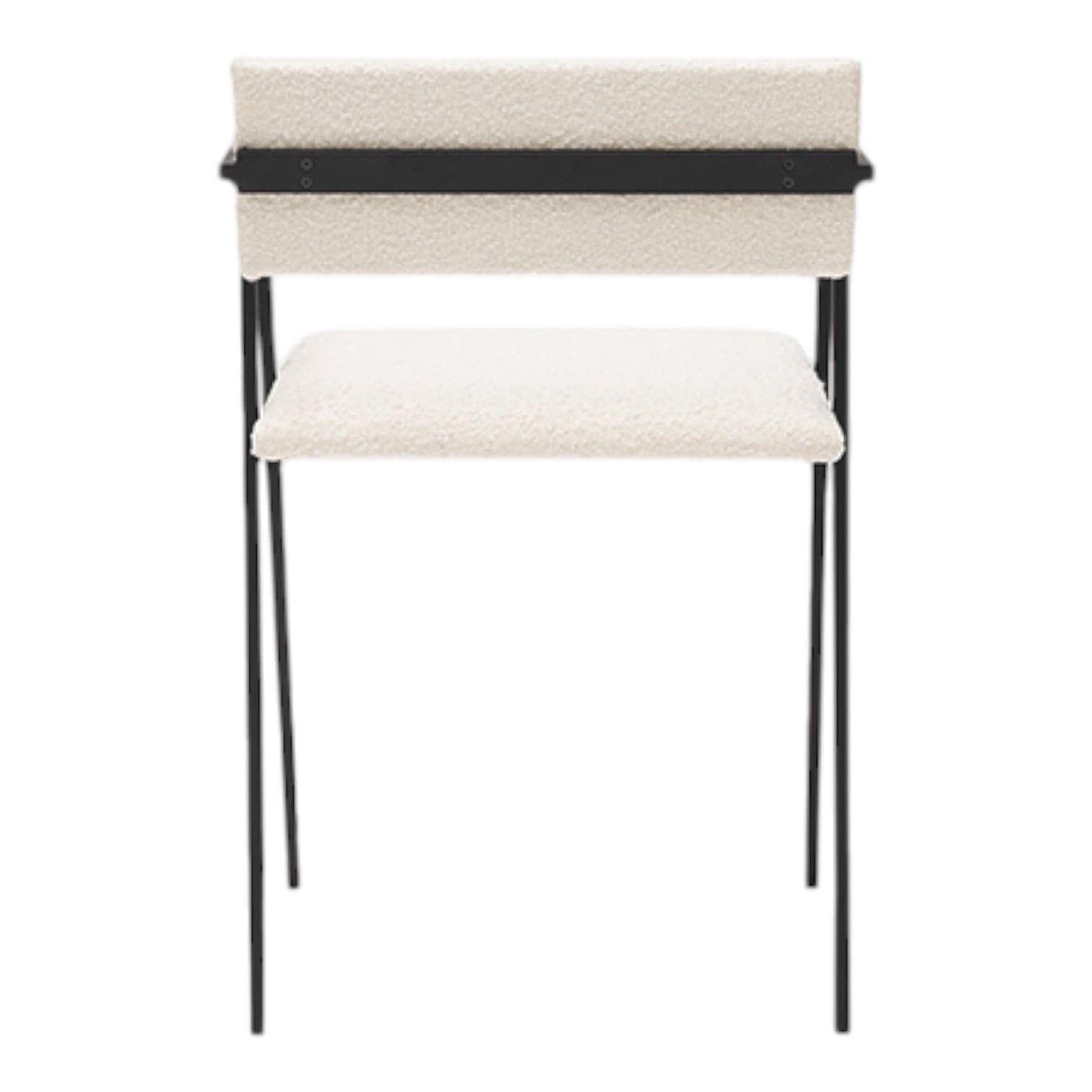 Krzesło stalowe z tapicerką boucle Nata Object058, NG Design - 63359