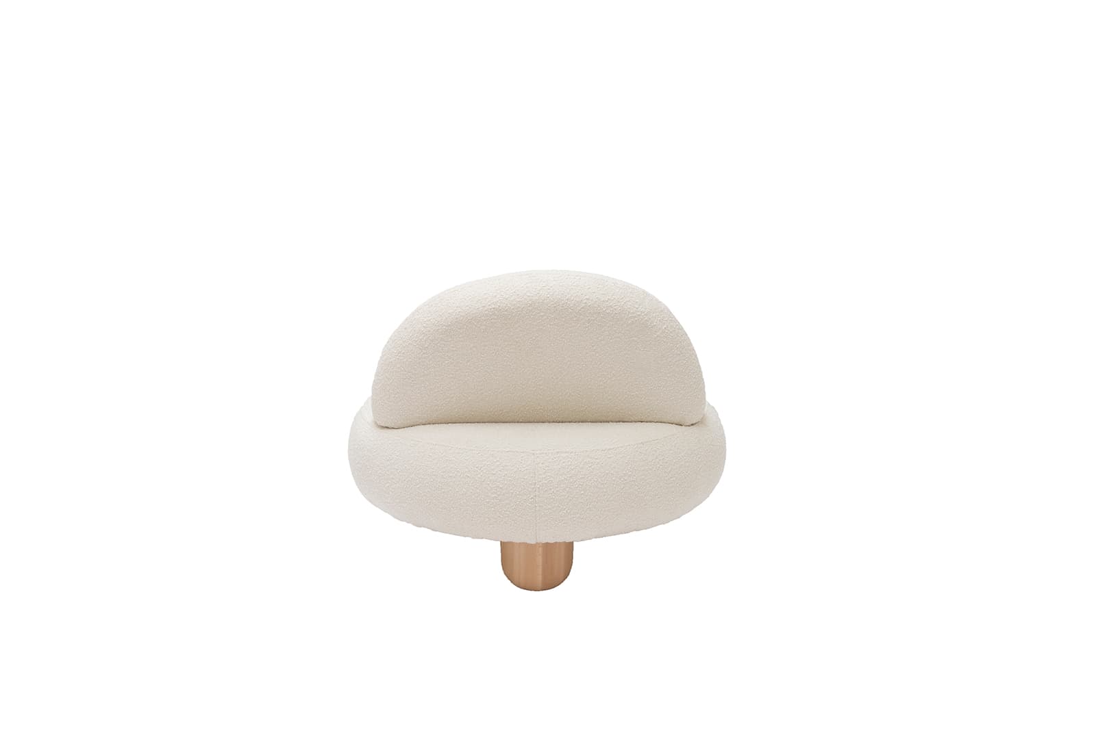 Fotel tkanina boucle biały Object048, NG Design - 62621