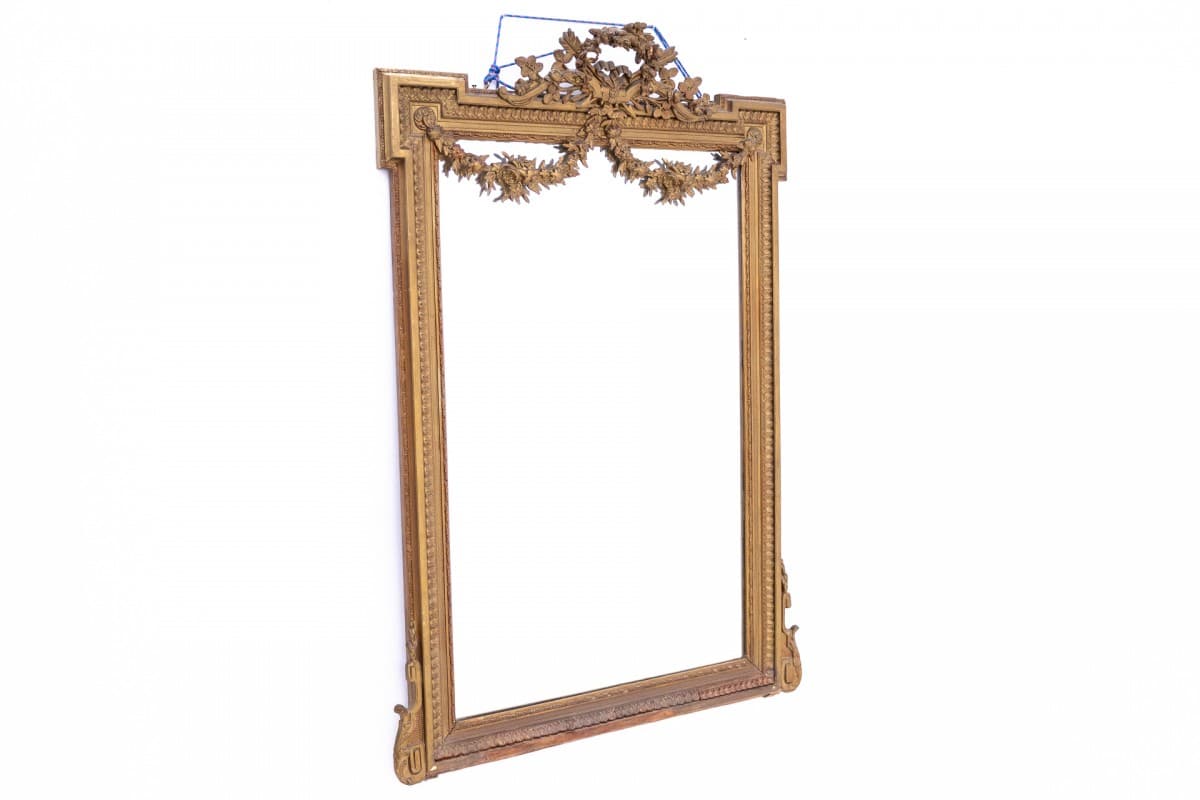 Złote lustro ścienne, Francja, XIX wiek - 50259