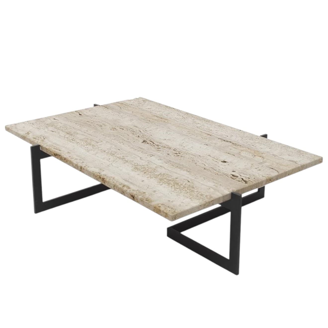 Beige Travertine Coffee Table, Minimalist, 2020s - 63385