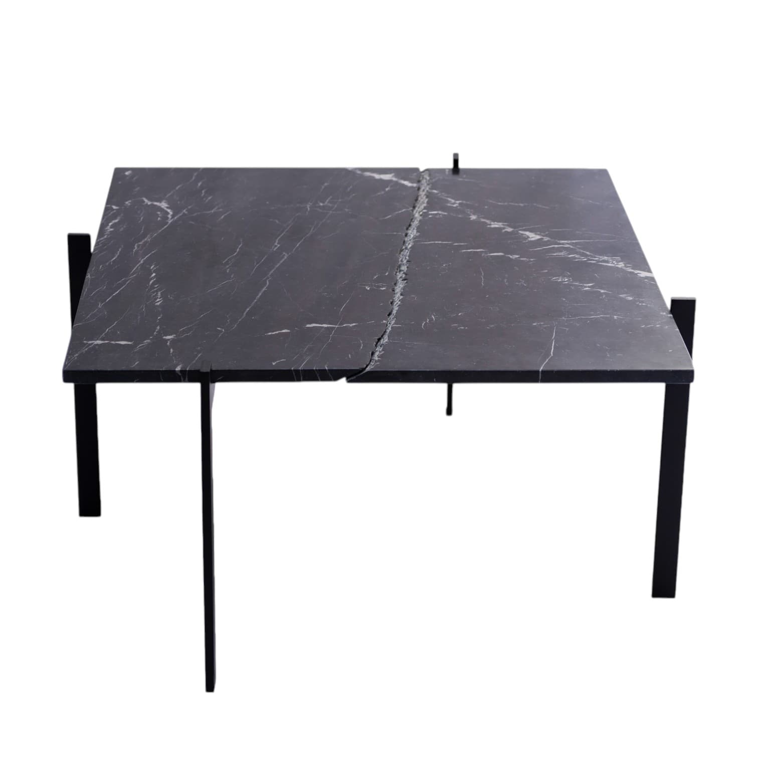 Black Marble Coffee Table, Minimalist, 1920s
