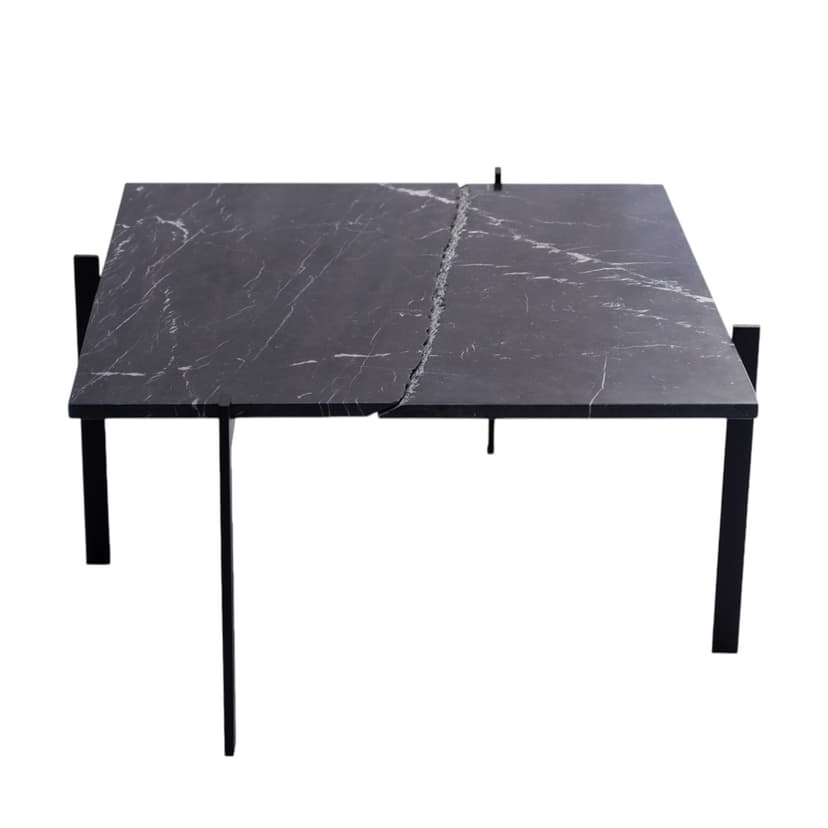 Black Marble Coffee Table, Minimalist, 1920s