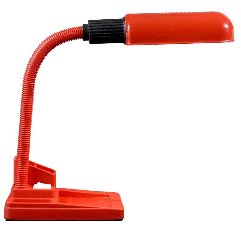 Czerwona lampa biurkowa, Stilplast, Włochy, lata 80.