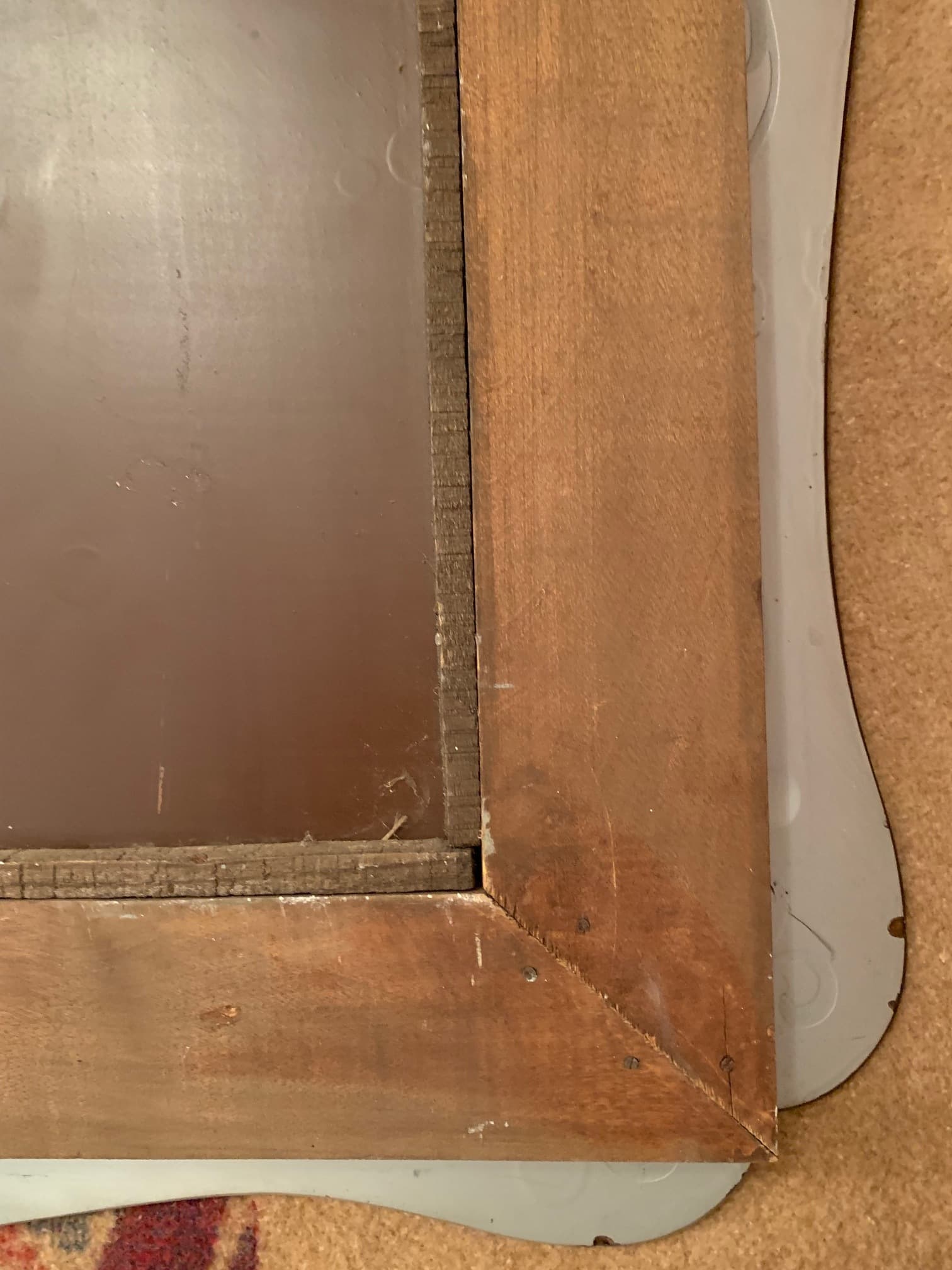 Wall mirror, Cristal Arte, golden glass, Pietro Chiesa style, Italy, 1950s. - 59730