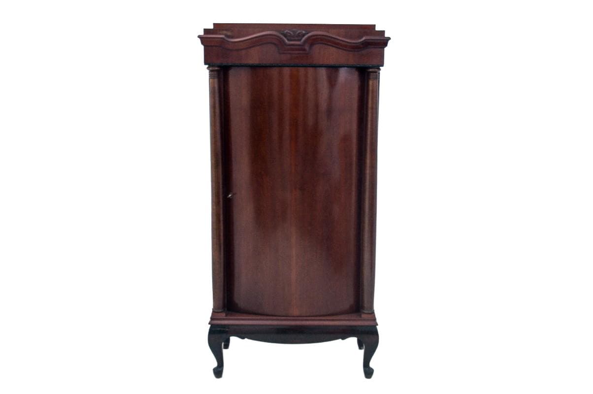 Mahogany Biedermeier Cabinet, Sweden, 1860s