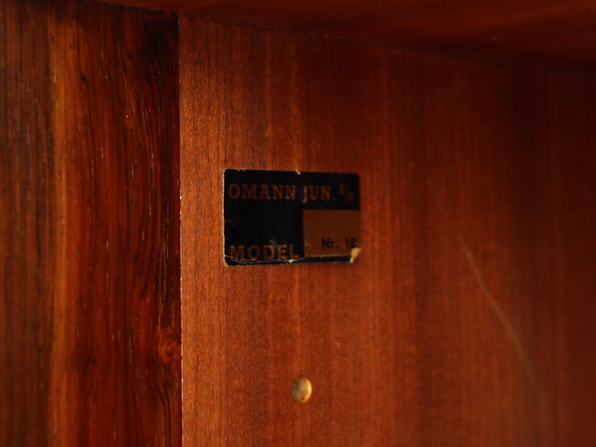 Sideboard, palisander brązowy, Omann Jun, Dania, lata 70. - 59842