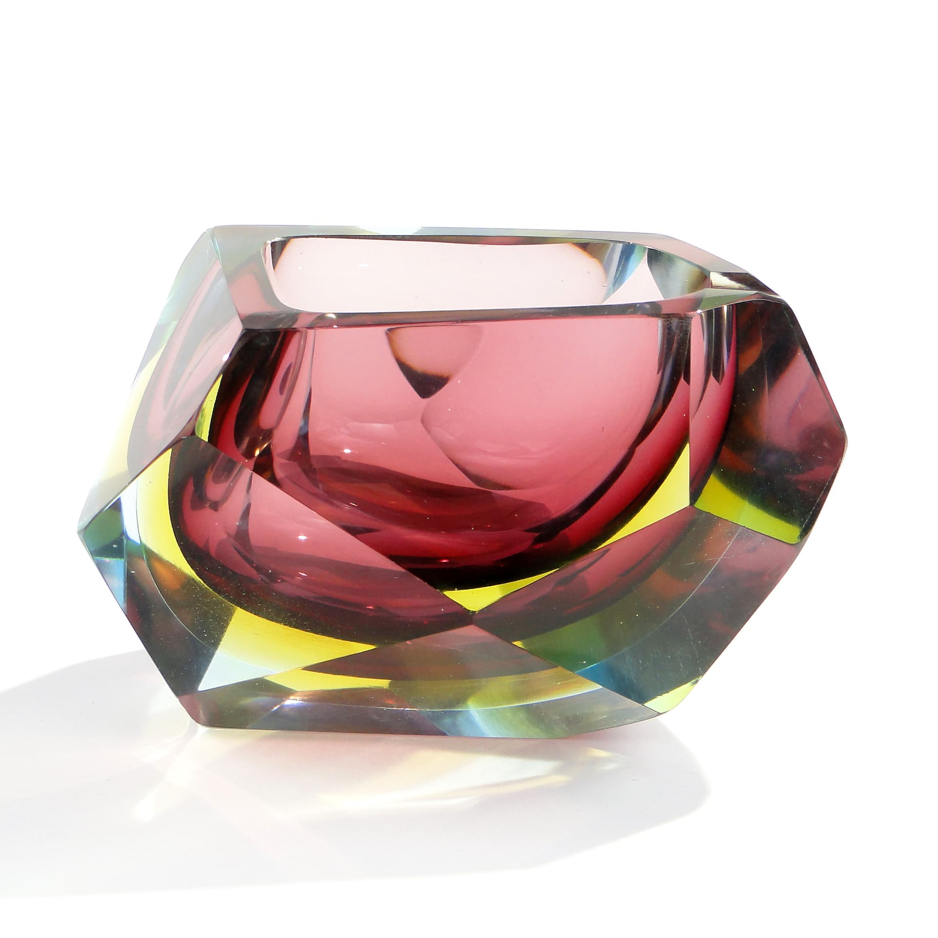Popielnica Mandruzzato, szkło multikolor, proj. F. Poli, Włochy, lata 50. - 59902