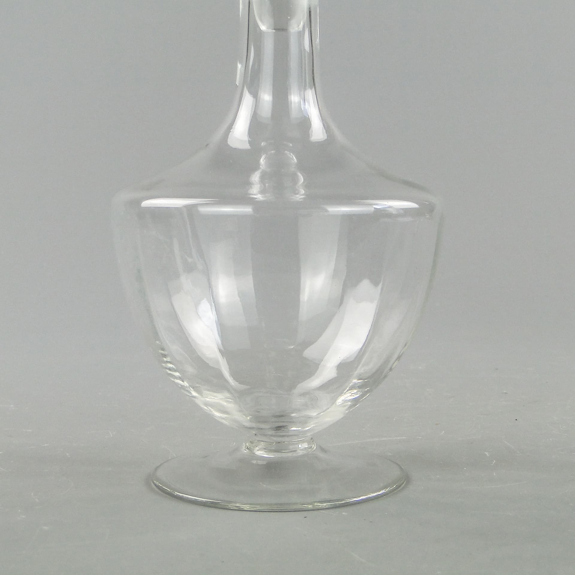 Karafka Art déco, szkło transparentne, Polska, lata 50. - 59973